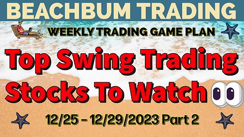 Top Swing Trading Stocks to Watch 👀 | 12/25 – 12/29/23 | LAND QYLD SARK SOXL USOI CPSH GDXD & More
