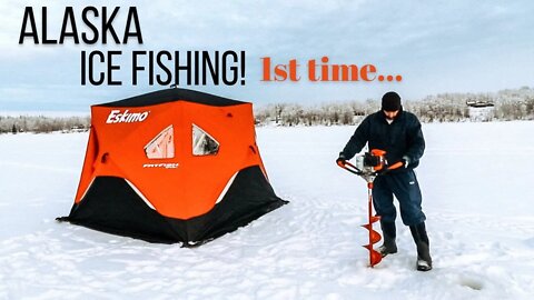 Ice Fishing in ALASKA-1st Time! 🎣 || Winter Day in the Life + Homemade Holiday Crafts with P!