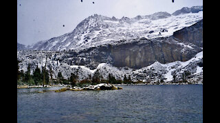 SNOWY Spring DESOLATION WILDERNESS Hike!! (Crazy Views)