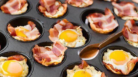 Bacon and Egg Breakfast Muffins - Easy Step-by-Step Keto Breakfast