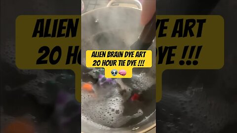 Incredible Dye Art Piece || Alien Brain || (Tie Dye) #shorts