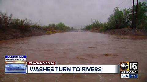 Black Canyon City hit with heavy flooding during Rosa storm