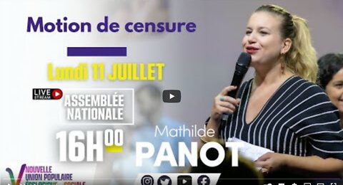 EN DIRECT - Motion de Censure contre le gouvernement - Discours de Mathilde Panot - #MotionDeCensure