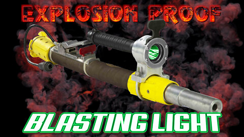 Explosion Proof LED Blasting Light - Green LED Blasting Gun Light - 4 Watt - Rechargeable