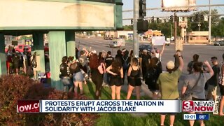 Protests erupt across the nation in solidarity with Jacob Blake