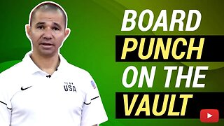 Board Punch on the Vault featuring Gymnastics Coach Rustam Sharipov