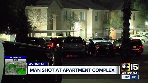 Man shot at Avondale apartment complex