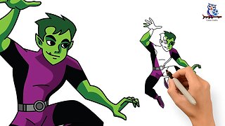 How to Draw Beast Boy Teen Titans - Step by Step