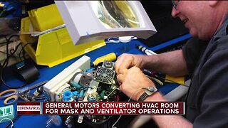 General Motors converting HVAC room for mask and ventilator operations