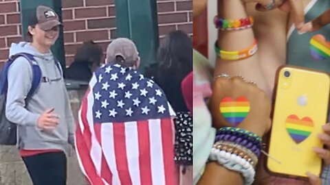 Boy Stands Up To School Bullies Who Put Pride Stickers on Him⚠️