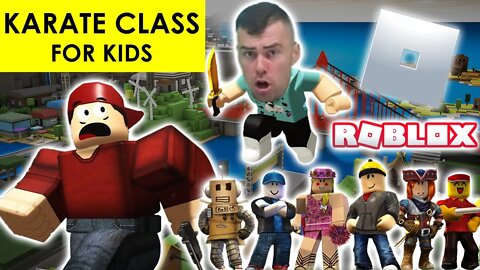 Roblox - Jail Break - KARATE LESSON FOR KIDS - Jump, Dock and Front Kick