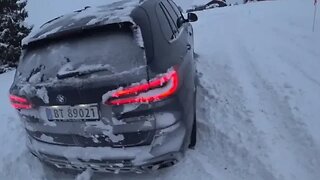 4k POV 400 HP BMW X5 M50d G05 EXTREME SNOW OFF ROAD conditions. IMPRESSIVE "CREATE WAY" off roader