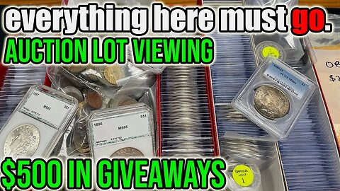 Grand Finale: I'm Auctioning My Massive Coin Collection On Whatnot - Lot Viewing (& $500 Giveaways)