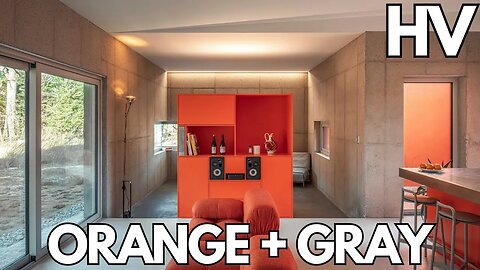 This house manages to pull off bright orange!