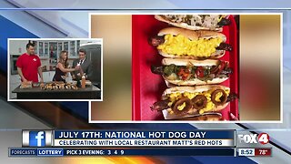 National hot dog day with Matt's Red Hots