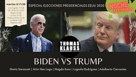 Noche electoral en Estados Unidos // Joe Biden vs. Donald Trump 7-11-20