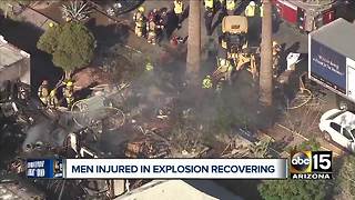 Community comes together to help family and men injured in explosion