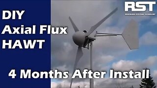 Build A DIY Axial Flux Wind Turbine Pt 10: 4 Months After Install