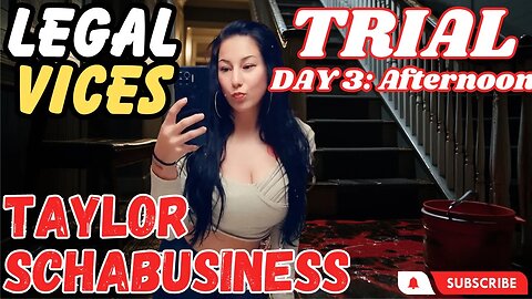 DAY 3 Afternoon - TAYLOR SCHABUSINESS Murder Trial
