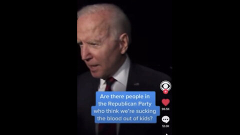 Joe Biden Sucking Children’s Blood?