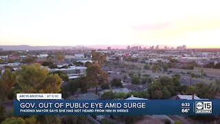 Governor Ducey out of public eye amid surge