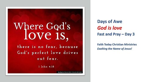 God is Love - Days of Awe - Fast & Pray