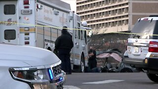 Denver Police investigating crash between car and Denver Fire truck