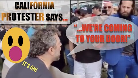 LA protester says get your GUNS. civil war is coming