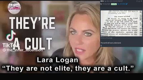 “They are not elite, they are a cult” Lara Logan - The Eviction of GOD Preview