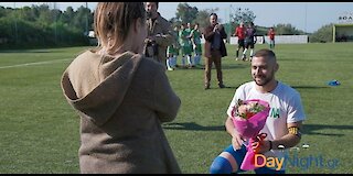 The most amazing wedding proposal in a soccer game at Crete!