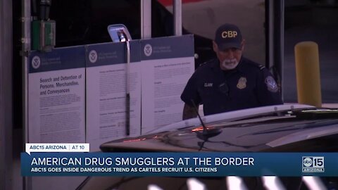American smugglers leading drug trafficking at the border