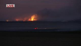 Crews battle two fires near Murphy