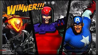 Ultimate Marvel vs Capcom 3 Gameplay with Captain America, Ghost Rider and Magneto