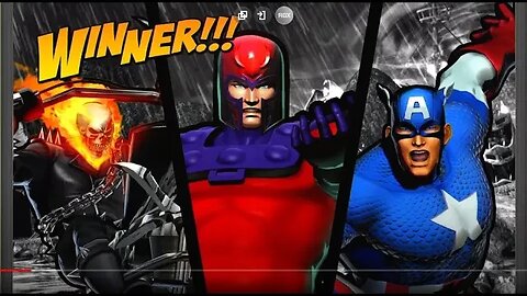 Ultimate Marvel vs Capcom 3 Gameplay with Captain America, Ghost Rider and Magneto