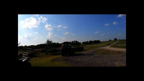 Watering Trees and Mowing Hay. It is HOT out today. Grand baby #5 born and it is a boy!