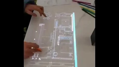 Architectural drawings in AutoCAD with touch sensor projector#shorts #subscribe #like #explore