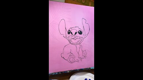 Stitch painting super fast