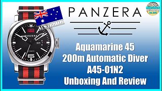Aussie Microbrand! | Panzera Aquamarine 45 200m Automatic Diver A45-01N2 Unbox & Review