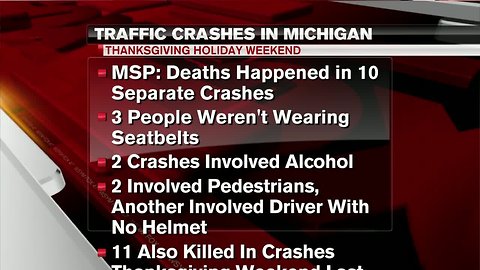 MSP: Traffic fatalities stay same during holiday