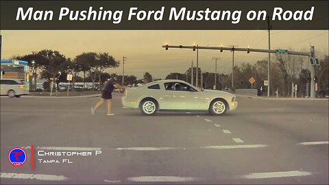 Man Pushing Ford Mustang on Road Caught on Tesla Camera | TeslaCam Live