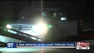 Man arrested after chase with Tulsa Police