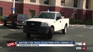 Ford Truck Stolen from Hotel Parking Lot