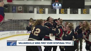 Williamsville girls hockey wins first state championship