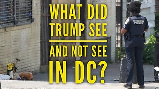What did Trump see (and not see) on his drive to the DC courthouse?