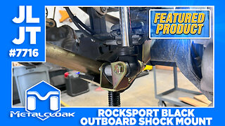 Featured Product: JL Wrangler & JT Gladiator RockSport Black Front Lower Outboard Shock Mount