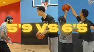 5'9 VS 6'5 | 1v1 BASKETBALL