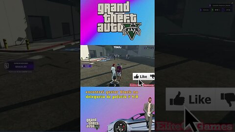 GTA RP ENCONTREI O GESTOR BLACK NA DELEGACIA DE POLICIA # 4/8