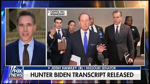 Sen Josh Hawley: It's Clear As Day Hunter Was Selling Access To Daddy
