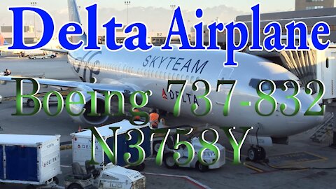 Delta Plane N3758Y. Boeing 737-832