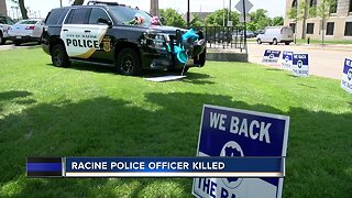 Racine community comes together for fallen officer